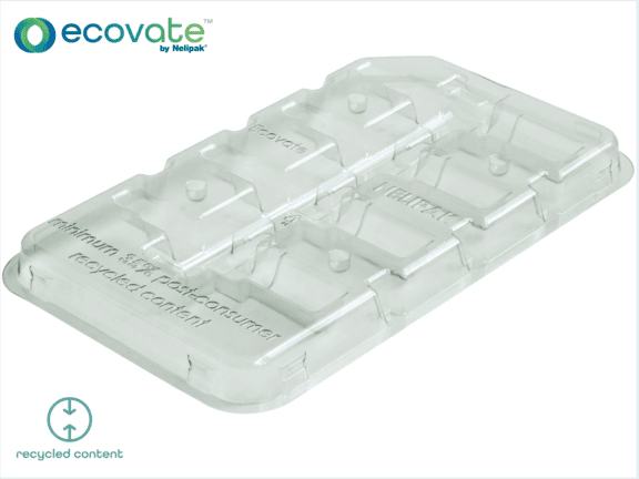 Nelipak APET 35-C tray with 35% recycled content